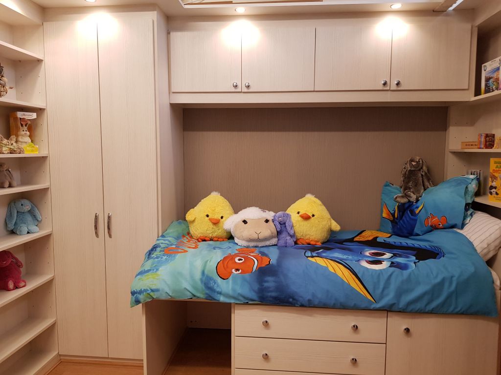 childrens bed with wardrobe